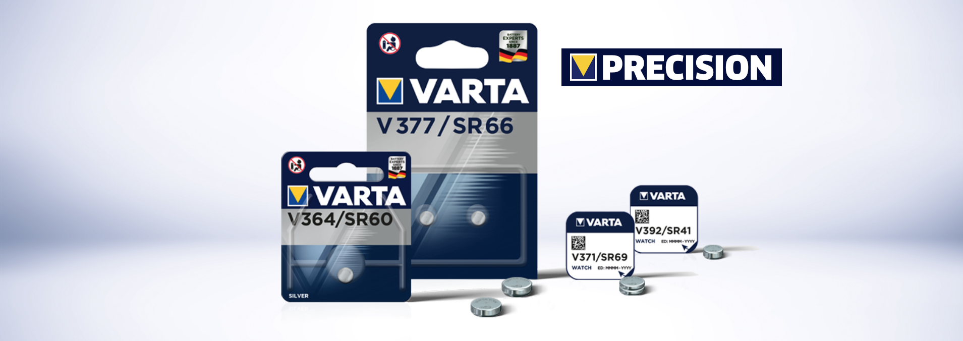 Pile de montre VARTA - Pile de montre VARTA VARTA type : V371 Tension :  1,55 Système : argent Capacité : 44 mAh Code IEC : SR69
